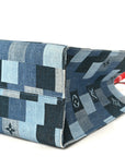 Denim Damier Monogram Onthego Blue Rouge