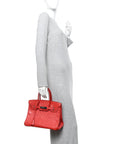 Ostrich Birkin 30 Rouge Vif