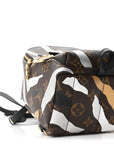 X LOL Monogram Palm Springs Backpack Mini Gold Silver