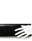 Patent MicroGCCIssima Small Broadway Clutch Black