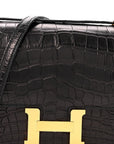 Matte Alligator Constance 18 Black