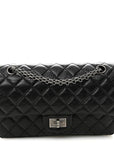Aged Calfskin Quilted 2.55 Reissue 225 Flap Black