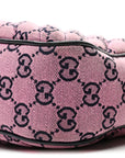 Monogram Multicolor Matelasse Diagonal Small GG Marmont Chain Shoulder Bag Pink Blue