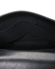 Lambskin Quilted Large Boy Flap Black