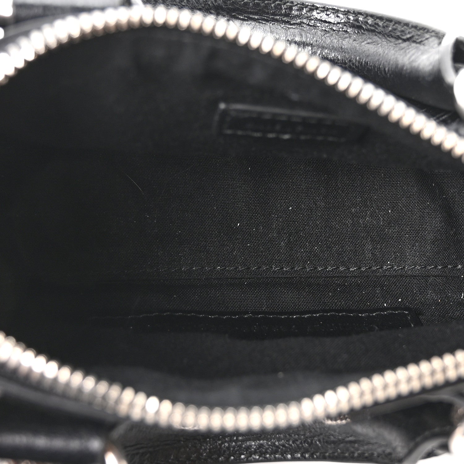 Agneau Arena Crystal Neo Nano Cagole Handbag Black