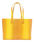 Calfskin Lizard Embossed Medium London Tote Marigold