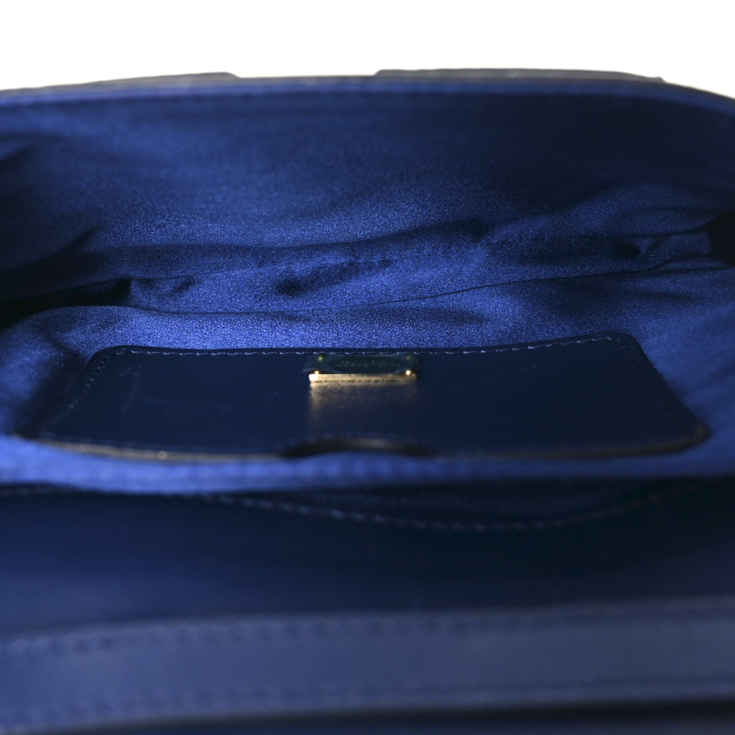 Mink Fur Snakeskin Crossbody Bag Navy