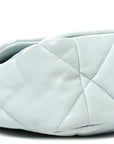 Lambskin Quilted Large CHNL 19 Flap Light Blue