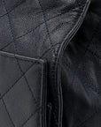 Caviar Quilted Medium CHNL 25 Handbag Dark Navy