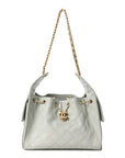 Caviar Quilted Small CHNL 25 Handbag Light Green
