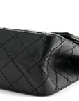 Aged Calfskin Quilted 2.55 Reissue 225 Flap So Black