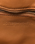 Nappa Maxi Intreccio Padded Cassette Crossbody Bag Caramel