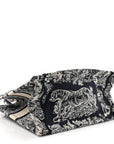 Calfskin D1ORiviera Toile De Jouy Small Book Tote With Strap Blue Multicolor