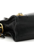 Chevre Gold Metallic Edge Hardware Mini City Black