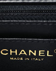 Lambskin Quilted Mini Rectangular Flap Black