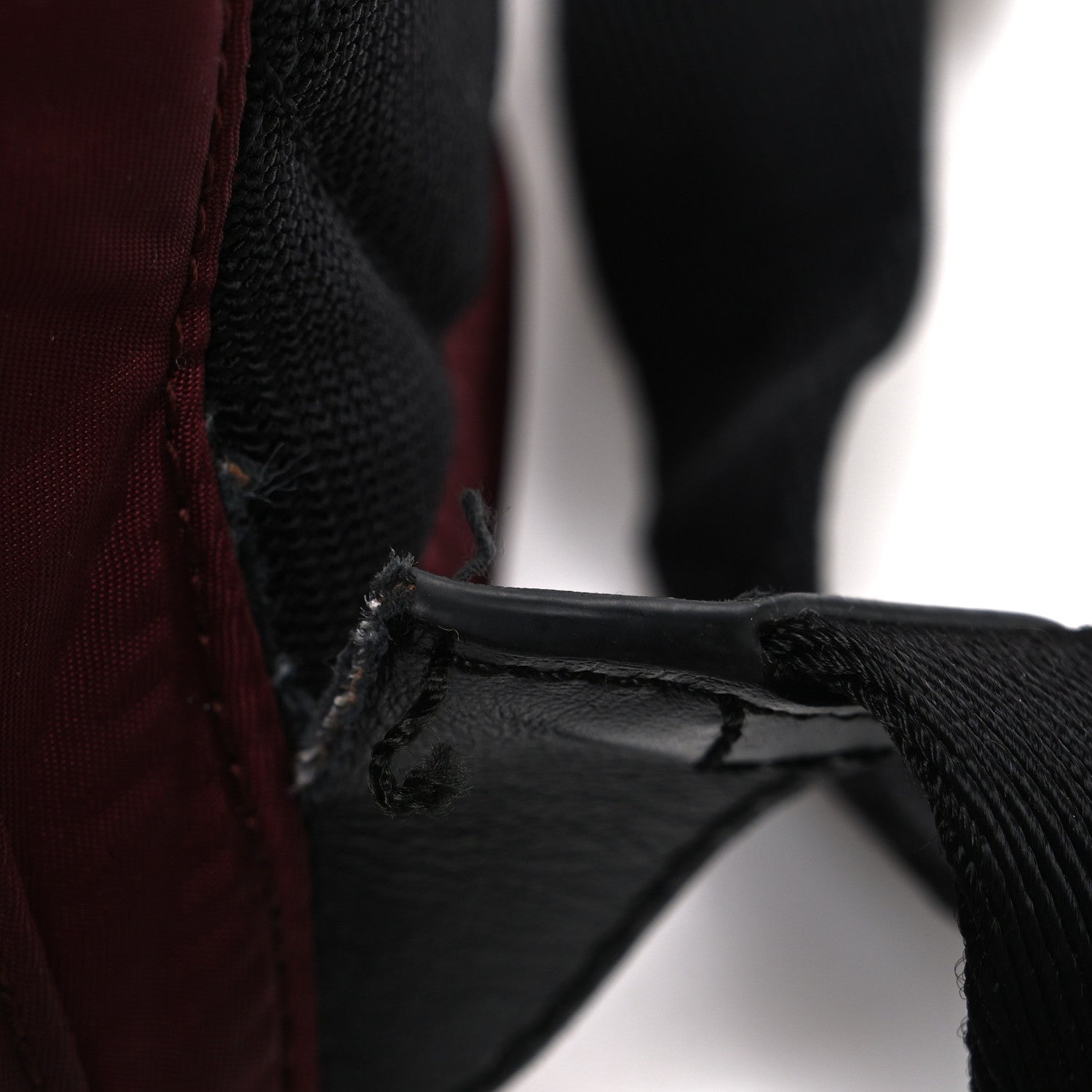 Nylon Medium Rucksack Backpack Burgundy Red
