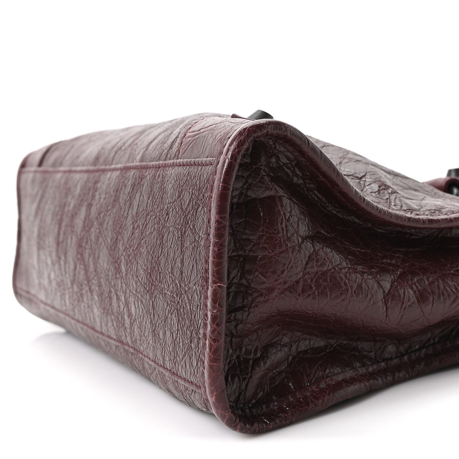 Agneau Arena Classic Hardware Small Le City Dark Burgundy