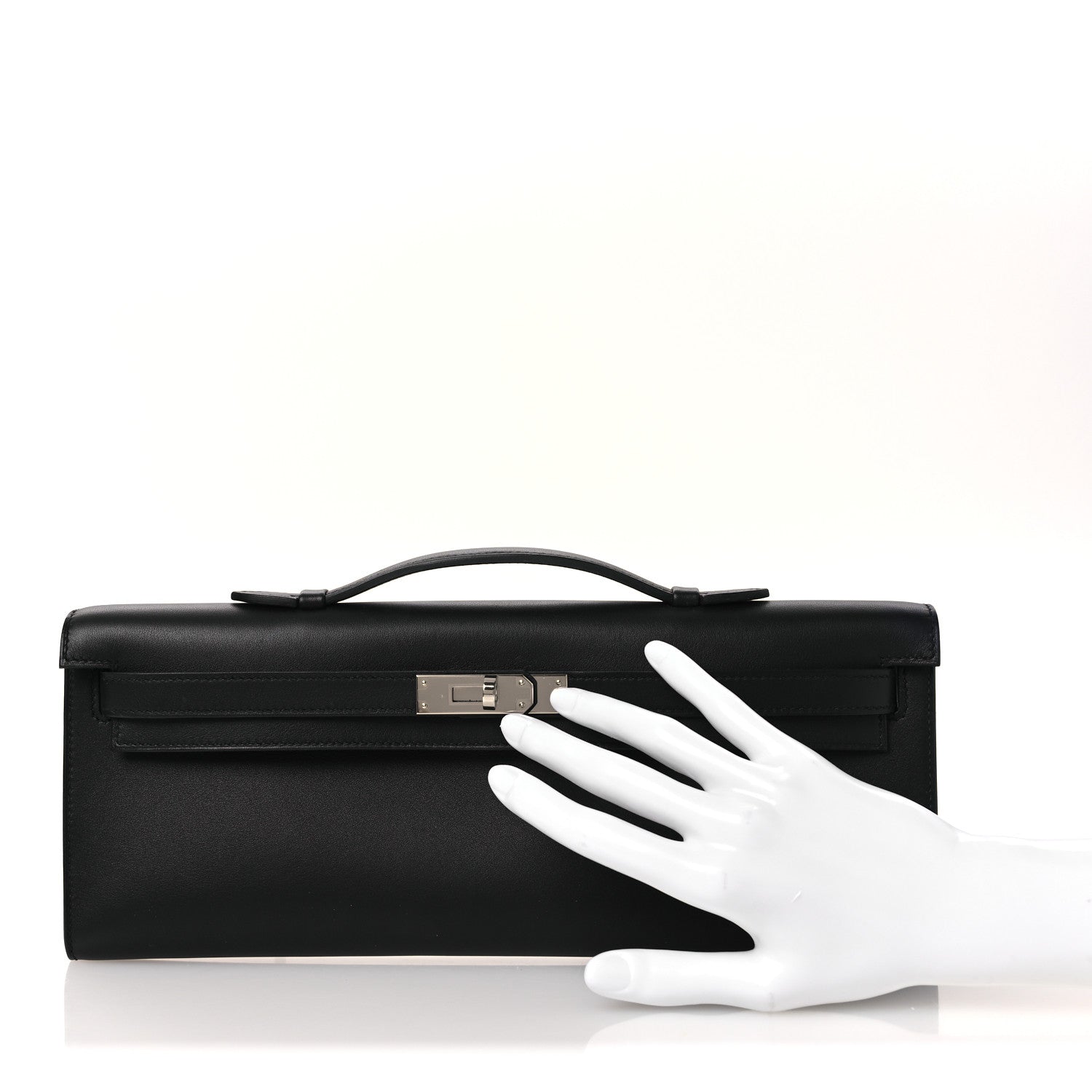 Swift Kelly Cut Clutch Pochette Black