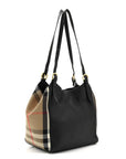 Grainy Calfskin House Check Small Canterbury Black