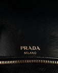 Saffiano Flap Shoulder Bag Black
