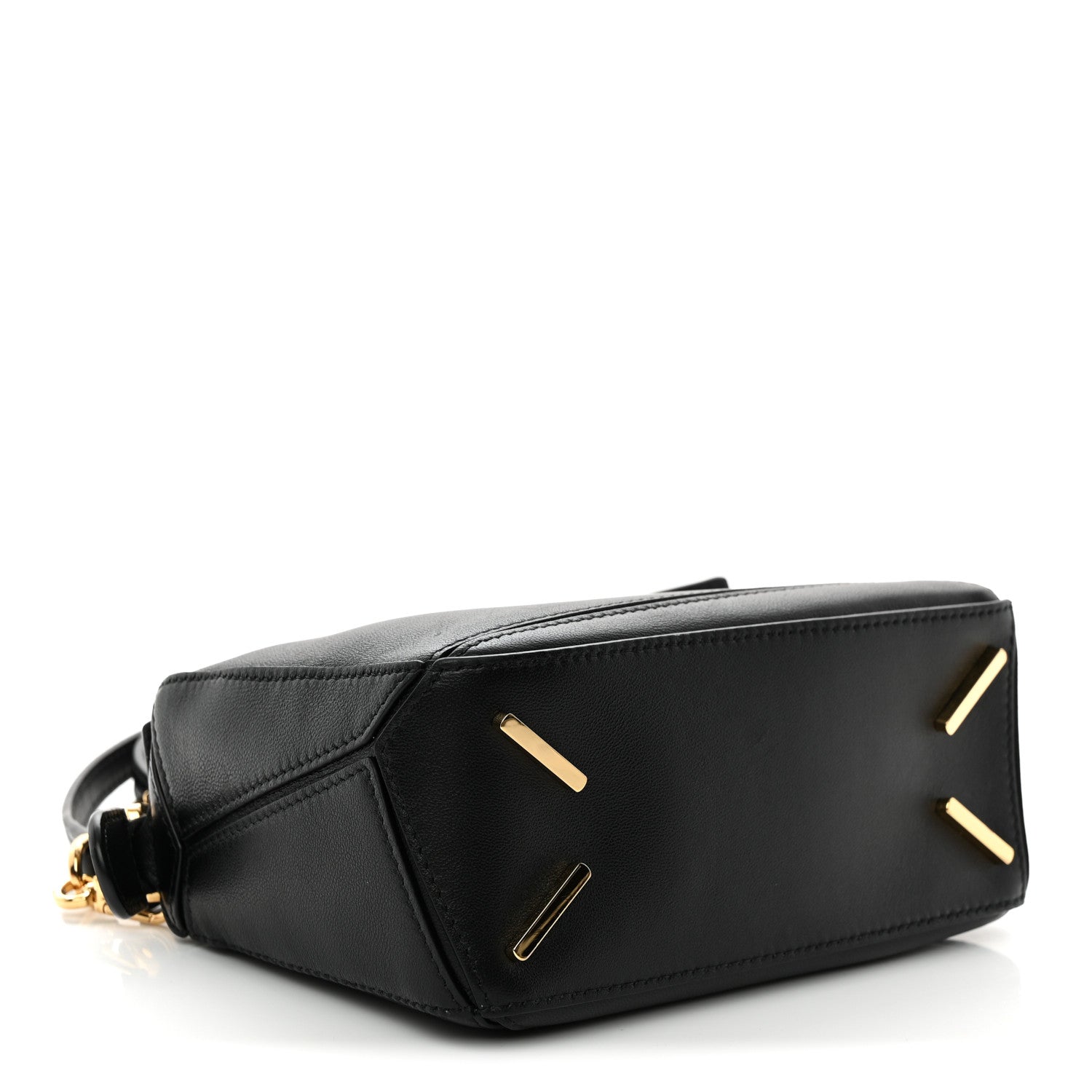 Nappa Lambskin Featherlight Mini Puzzle Bag Black