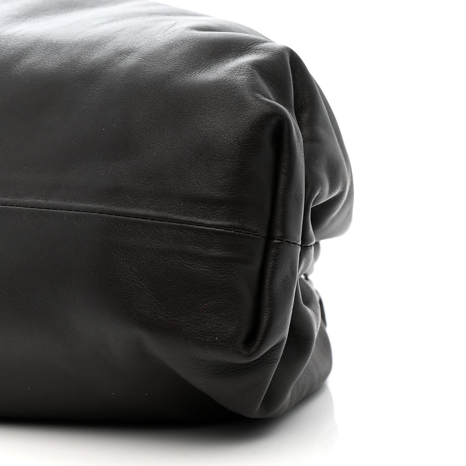Smooth Butter Calf The Pouch Oversized Clutch Fondant