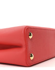 LV X TM Taurillon Cerises Capucines BB Rouge