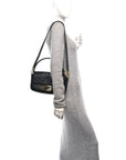 Nappa FF 1974 Embossed Baguette Black