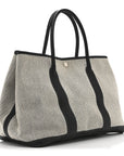 Toile Negonda Garden Party 36 MM Tote Black Ecru