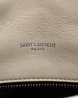 Lambskin Quilted Toy Loulou Puffer Monogram Chain Satchel Crema Soft