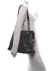Lambskin CC Shoulder Bag Black