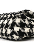 Tweed Quilted Maxi CHNL 19 Flap Black Ecru White