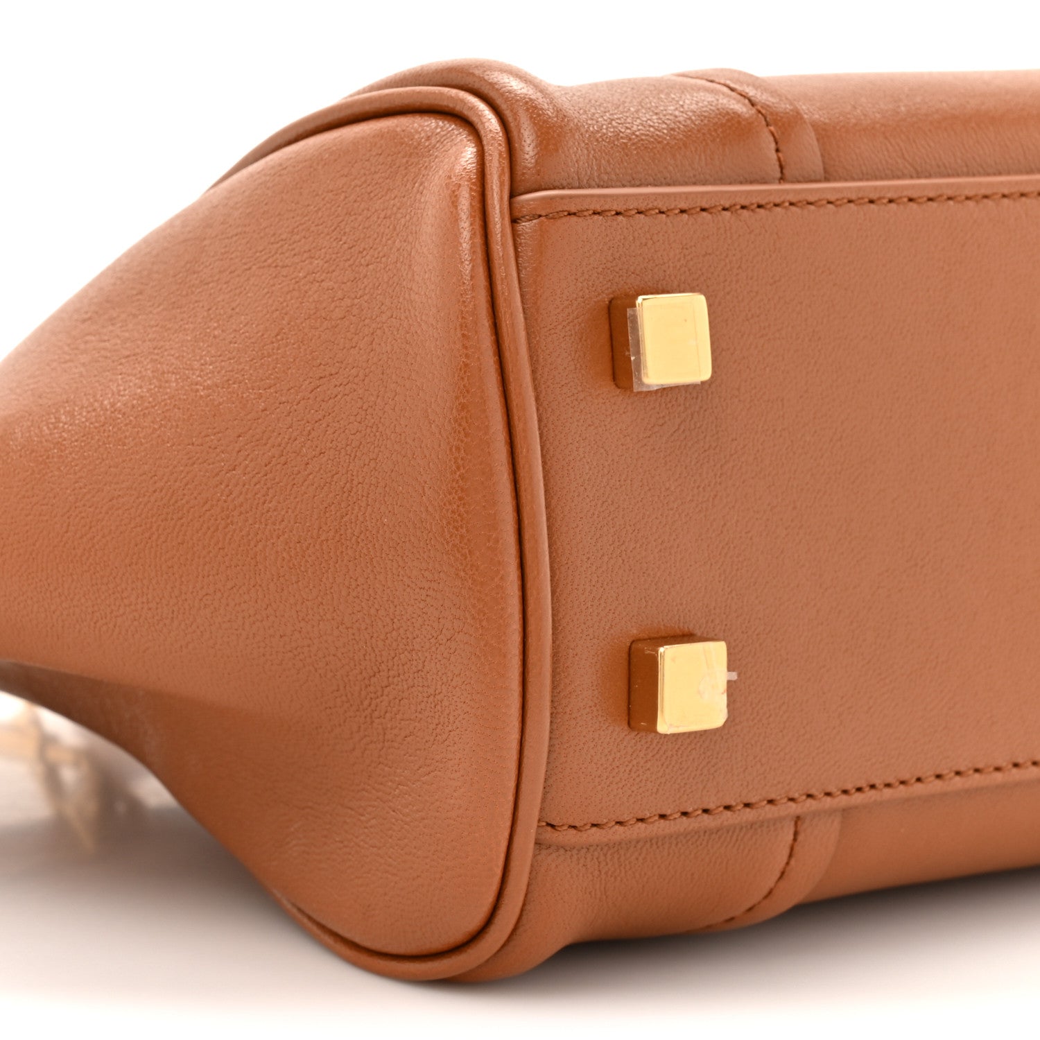 Supple Shiny Lambskin Small New Luggage Soft Tan