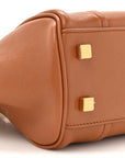 Supple Shiny Lambskin Small New Luggage Soft Tan