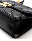 Lambskin Cannage Medium Miss D1OR Flap Black
