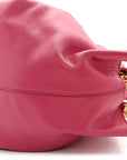 Shiny Nappa Calfskin Small Paseo Bag Magenta