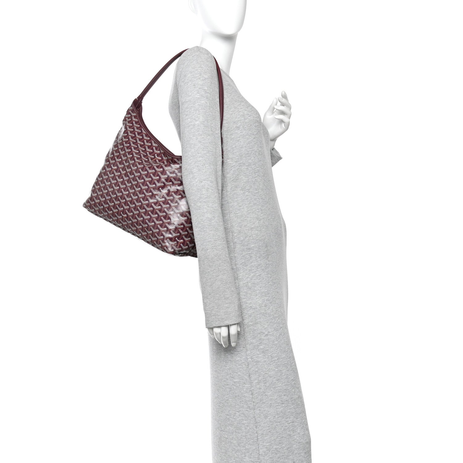 Goyardine Boheme Hobo Burgundy