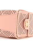 Perforated Calfskin Quilted Mini CHNL 25 Handbag Light Pink