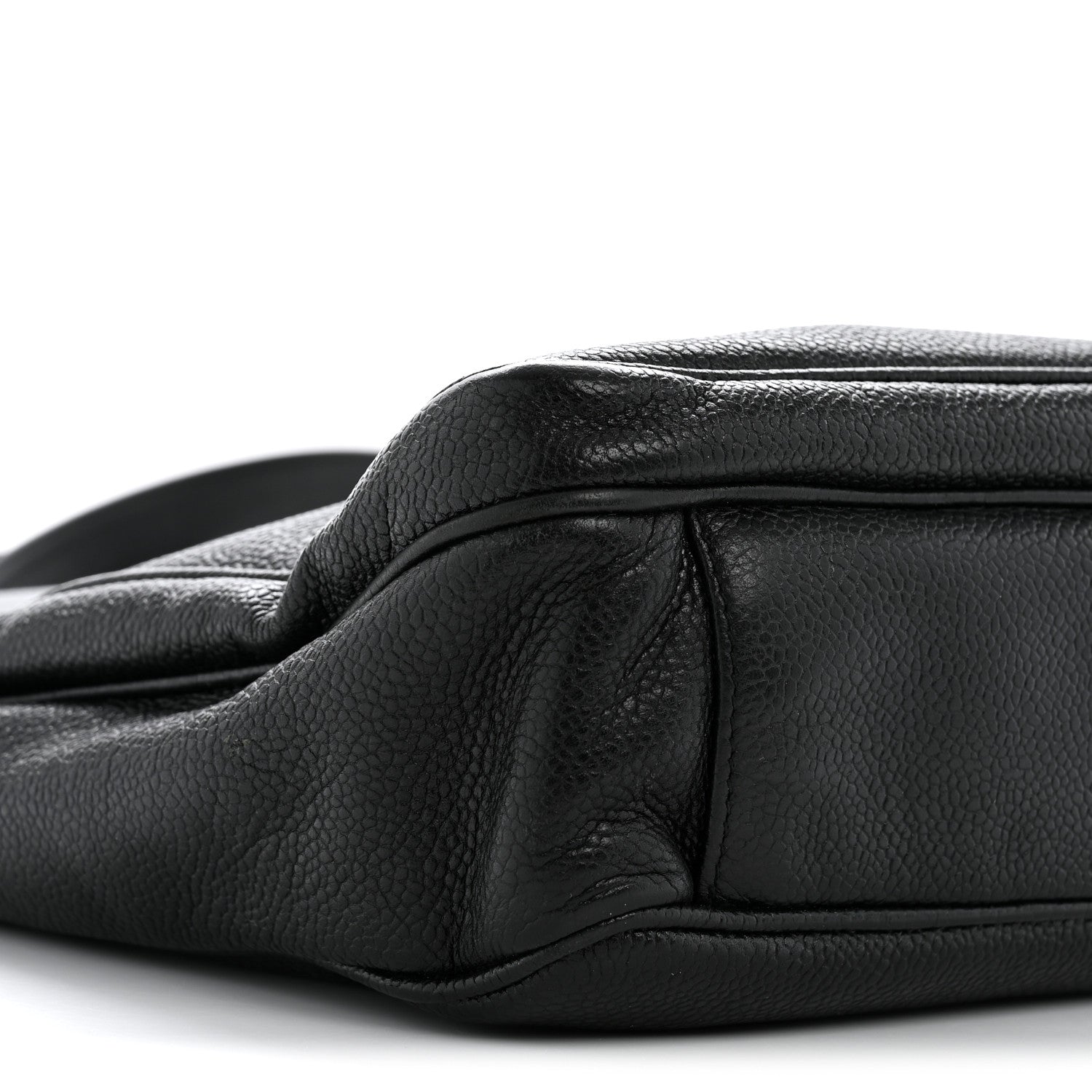 Caviar CC Flap Shoulder Bag Black