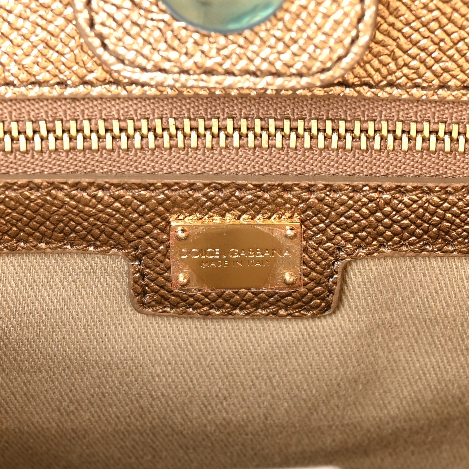 Metallic Dauphine Medium Frame Tote Gold