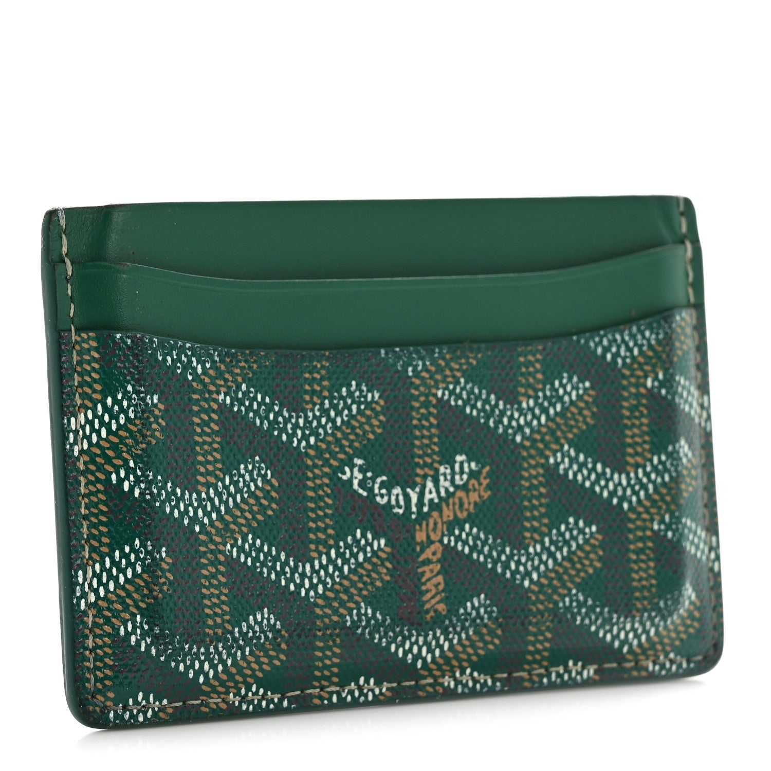 Goyardine Saint Sulpice Card Holder Green