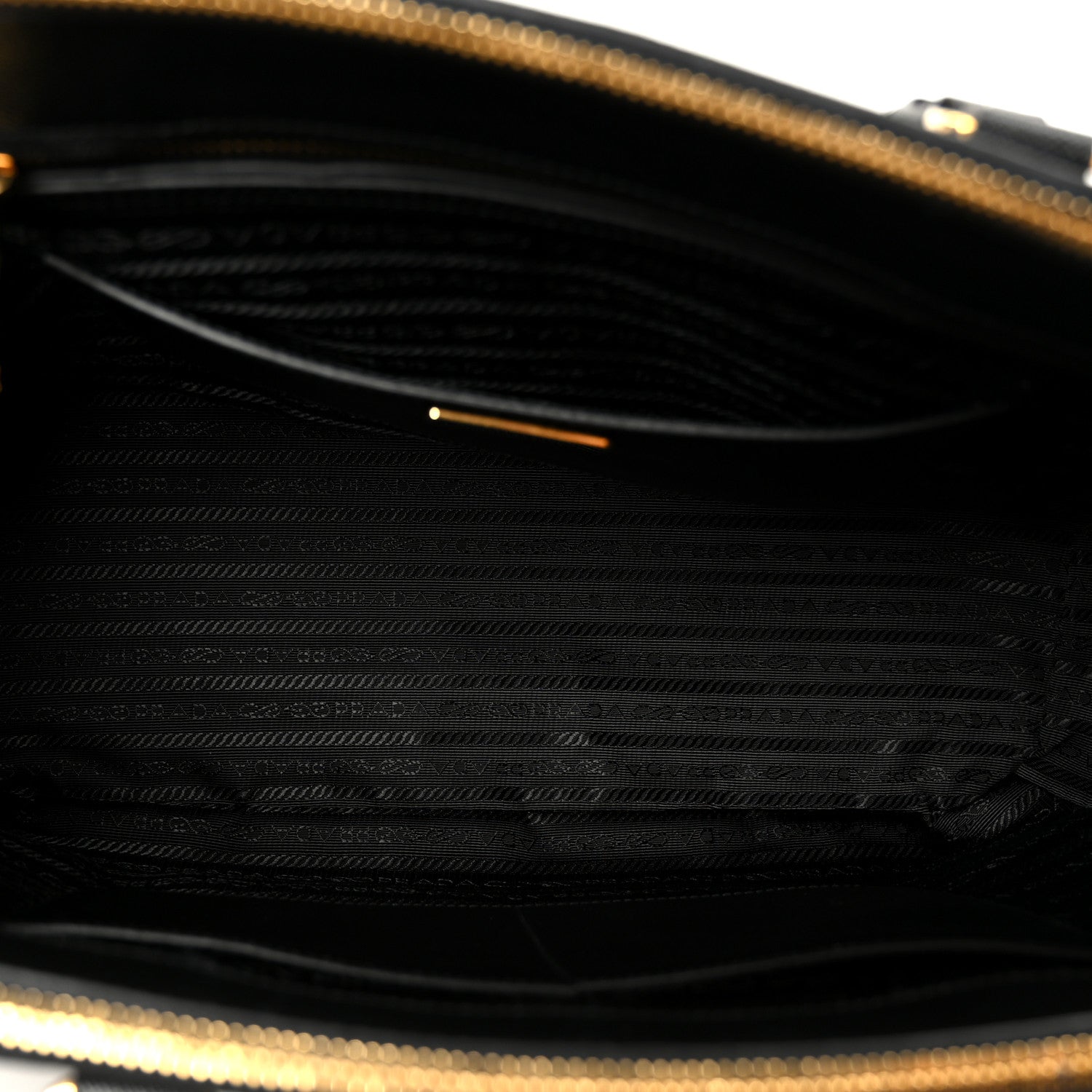 Saffiano Lux Large Galleria Double Zip Tote Black