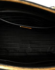 Saffiano Lux Large Galleria Double Zip Tote Black