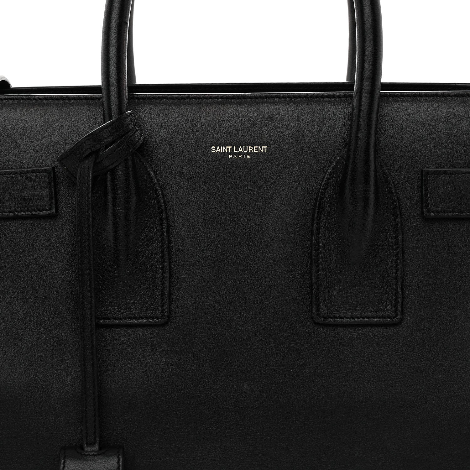 Calfskin Small Sac De Jour Black