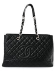 Caviar Quilted XL Grand Shopping Tote GST Black