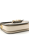 GG Supreme Monogram Horsebit 1955 Shoulder Bag Beige Mystic White