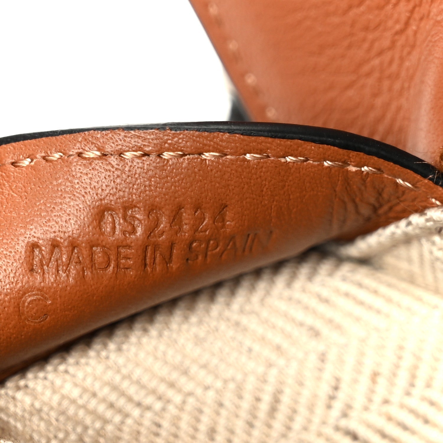 Calfskin Small Puzzle Edge Bag Tan