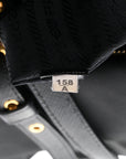 Saffiano Tessuto Nylon Shopping Tote Black