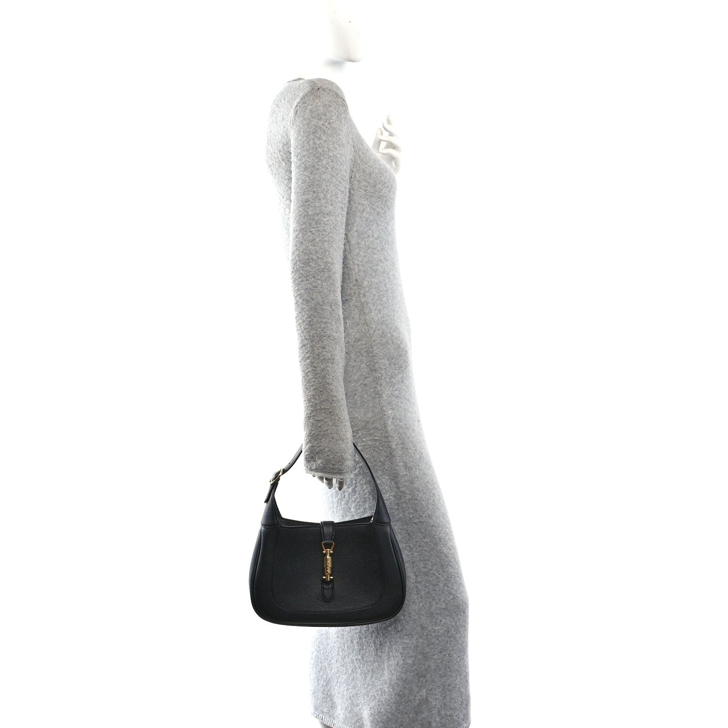 Grand Prix Calfskin Small Jackie 1961 Hobo Black
