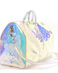 PVC Monogram Keepall Bandouliere 50 Iridescent Prism